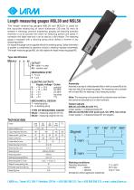 Length measuring gauges MSL30 and MSL50