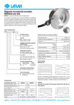 Magnetic incremental encoders MIRC640 and 645