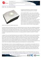 Waterproof Stainless steel desktop 50.0mm laser trackball