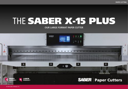 THE SABER X-15 PLUS