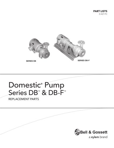 Domestic Series DB and DB-F Pumps