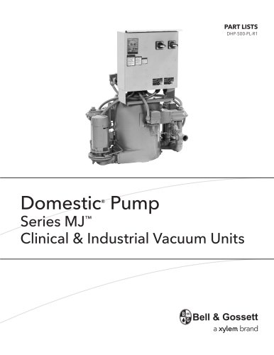 Domestic Series MJ Vacuum Units