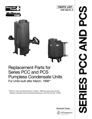 Domestic Series PCC Pumpless Condensate Units (obsolete)