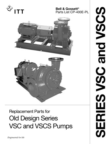 Replacement Parts for Old Design Series VSC and VSCS