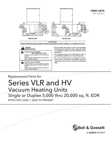 VLR and HV Vacuum Heating Units