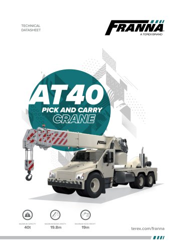 AT40 PICK AND CARRY CRANE