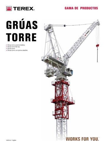 Grúas torre - Gamma de Productos