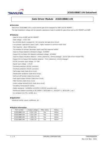 Gate Driver Module 2CG010BBC11N