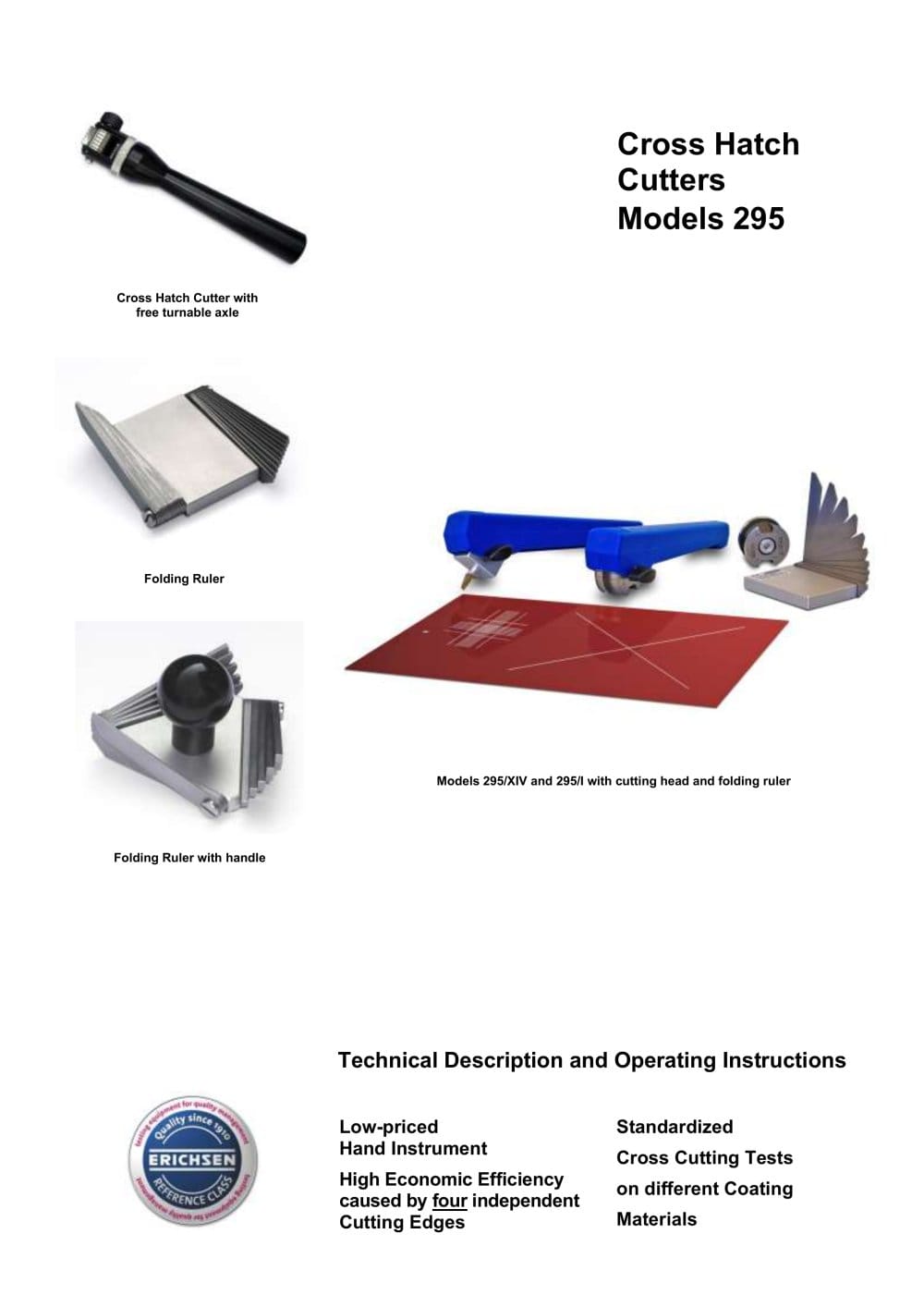 Technical Description Model 295  - ERICHSEN GmbH & Co. KG
