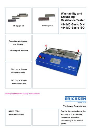 Technical Description Model 494 MC Basic
