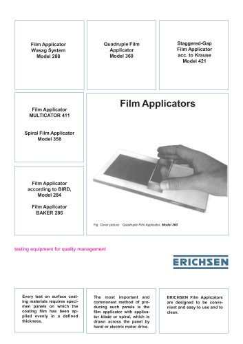 Technical Description Models 284 / 286 / 288 / 358 / 360 / 411 / 421