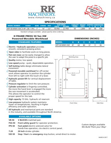 HFP-50 MWH XW