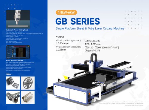 Fiber laser cutting machine G3015B