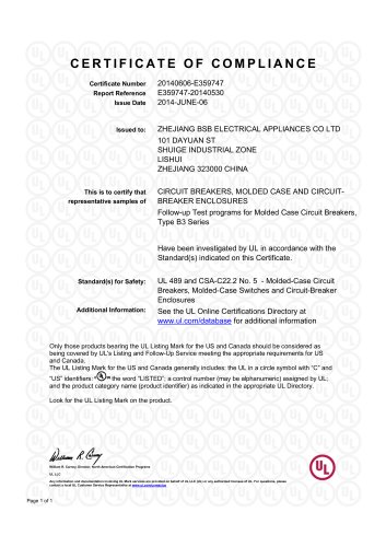 UL certificate