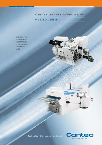 Strip cutting and stamping systems