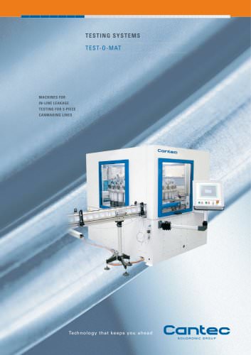 TEST-O-MAT Machines for in-line leakage testing for 3-piece canmaking lines