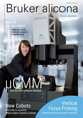 Alicona Focus Variation Magazine, 9th edition