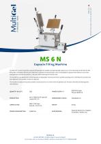 MS 6 N - Semi-automatic capsule filling machine
