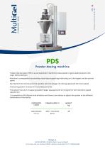 PDS - Auger doser for powders and granules
