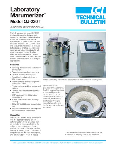 Laboratory Marumerizer™ Model QJ-230T