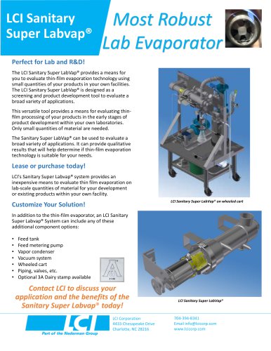 LCI Sanitary Super Labvap®