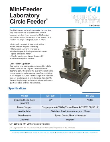 Mini-Feeder Laboratory Circle Feeder