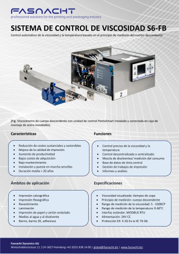 SISTEMA DE CONTROL DE VISCOSIDAD S6-FB