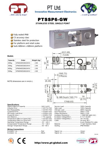 Single Point Load Cells-Welded Stainless, Affordable, 600x600mm platform