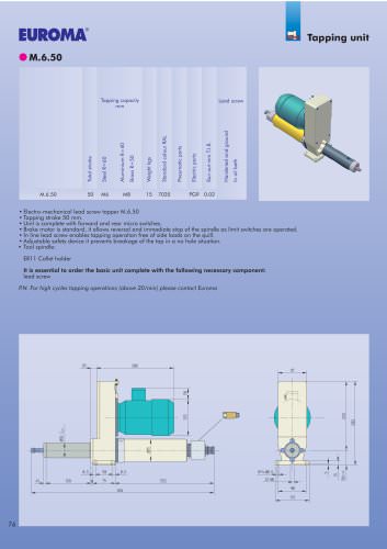 M.6.50   -  Tapping units  