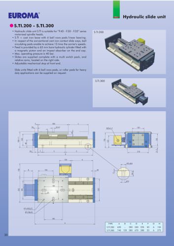 S.TI.300   -  Hydraulic slide units  