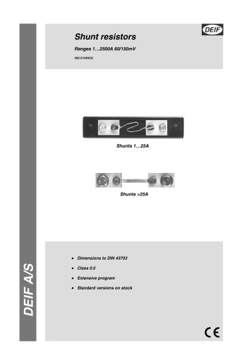 Shunt resistors