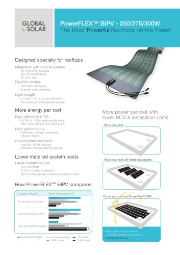 PowerFLEX™ BIPV - 250/275/300W