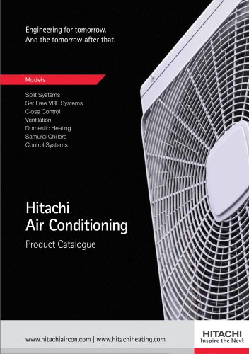 Hitachi Air Conditioning Product Catalogue