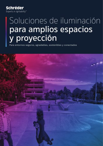 para amplios espacios y proyección