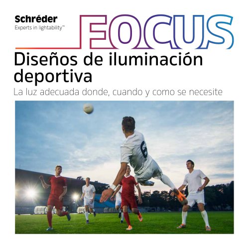 Diseños de iluminación deportiva