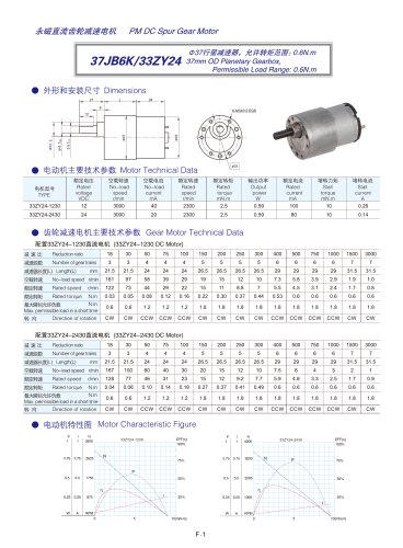 DYD-DC Mini Spur Gear Motor-37JB6K/33ZY24