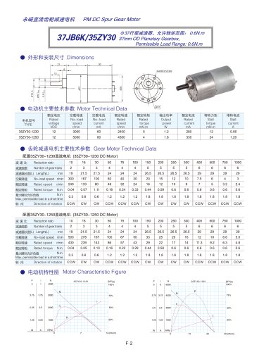 DYD-DC Mini Spur Gear Motor-37JB6K/35ZY30