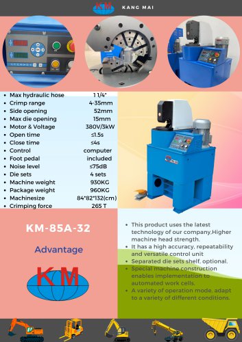 KM-85A-32 Side feed hose crimping machine