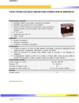REACTANCIAS PARA CORRECCIÓN DE ARMÓNICOS - 1