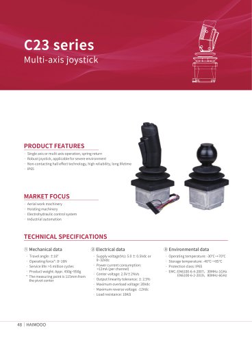 C23 series Multi-axis joystick