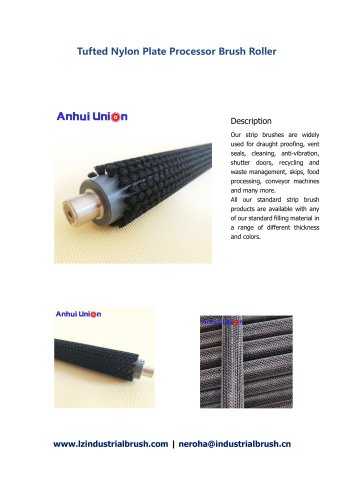 Tufted Nylon Plate Processor Brush Roller