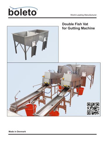 Double Fish Vats for Gutting Machine