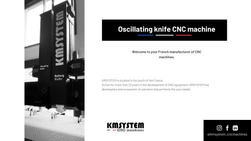 Oscillating knife CNC machine