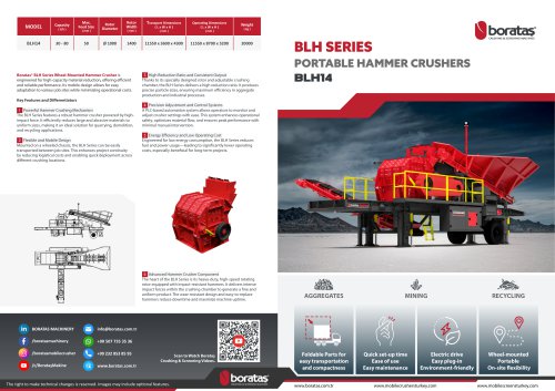 BLH14 - Boratas Wheeled Mobile Hammer Crusher