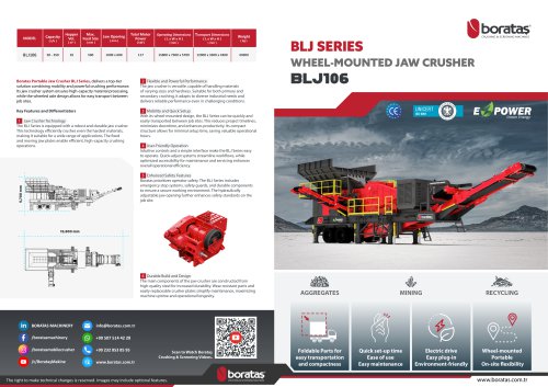 BLJ106 - Boratas Portable Jaw Crusher
