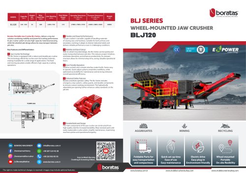 BLJ120 - Boratas Portable Jaw Crusher