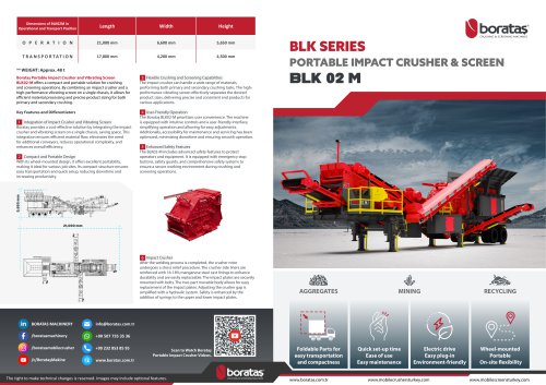 BLK02M - Boratas Wheeled Mobile Impact Crusher 