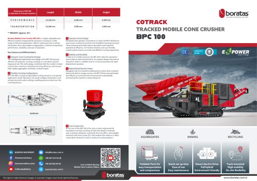 BPC100 - Boratas Tracked Mobile Cone Crusher