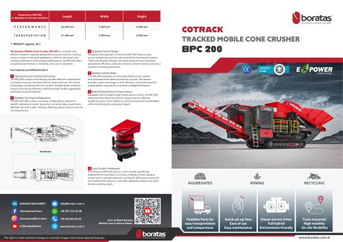 BPC200 - Boratas Tracked Mobile Cone Crusher