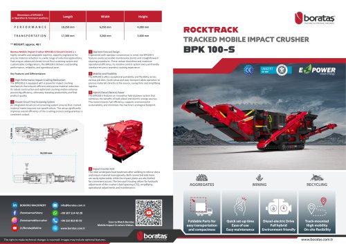 BPK100S Boratas Tracked Impact Crusher with Screen